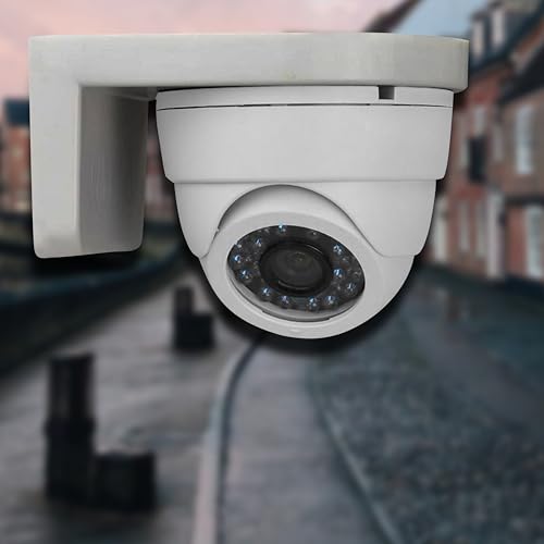 Image of MX 4-Inch CCTV Camera Mount Bracket - Wall & Ceiling Stand for Dome & Bullet Cameras, Indoor & Outdoor Installation, Durable Grey Finish, Pack of 1
