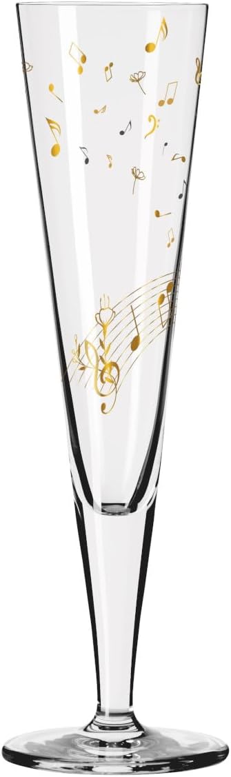 RITZENHOFF Goldnacht No. 46 1071046 Champagne Glass 200 ml with Real Gold Made in Germany