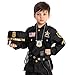 Spooktacular Creations Gold and Silver Badge Set for Police Pretend Play Halloween Dress Up Games, Cop Costume Accessories, Party Favors, Christmas Stuffers for Boys Men Women