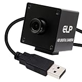 ELP 4K USB Camera 3.6mm Fixed Focus Lens Mini USB Webcam, UHD 2160P USB Camera with Color Sensor for Industrial Mini UVC USB2.0 Web Camera for Computer, Laptop, PC