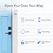 Smart Lock, ULTRALOQ U-Bolt + Bridge WiFi Adaptor, 5-in-1 Keyless Entry Door Lock with WiFi, App, Bluetooth and Keypad, Locks for Front Door, Deadbolt, ANSI Grade 1 Certified - Black