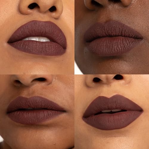 Image of Fae Beauty Lip Whip 12H Matte Liquid Lipstick | Long Wear | Non Drying | Soft Mousse Smudgeproof Formula | Vegan | Enriched with Vitamin E and Cherry Coffee - Steamy