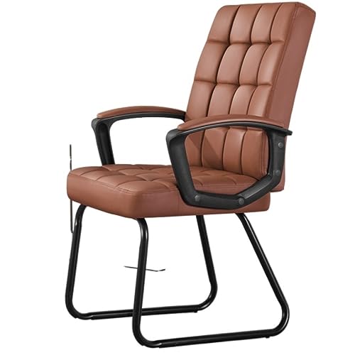 Chaise de bureau exécutive ergonomique en cuir PU noir FANDIAO