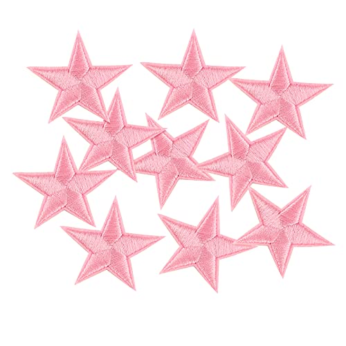 10 Stück Stern Patches bestickt Sterne Motiv Abzeichen Aufnähen Aufbügeln Applique Patch für Kleidung Jeans T-Shirt Cover