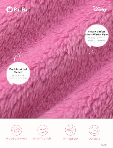 Image of Disney Girl /Boy Fleece Jacket Zipper Sherpa Fuzzy Hoodie Winter Coat 2-13Y
