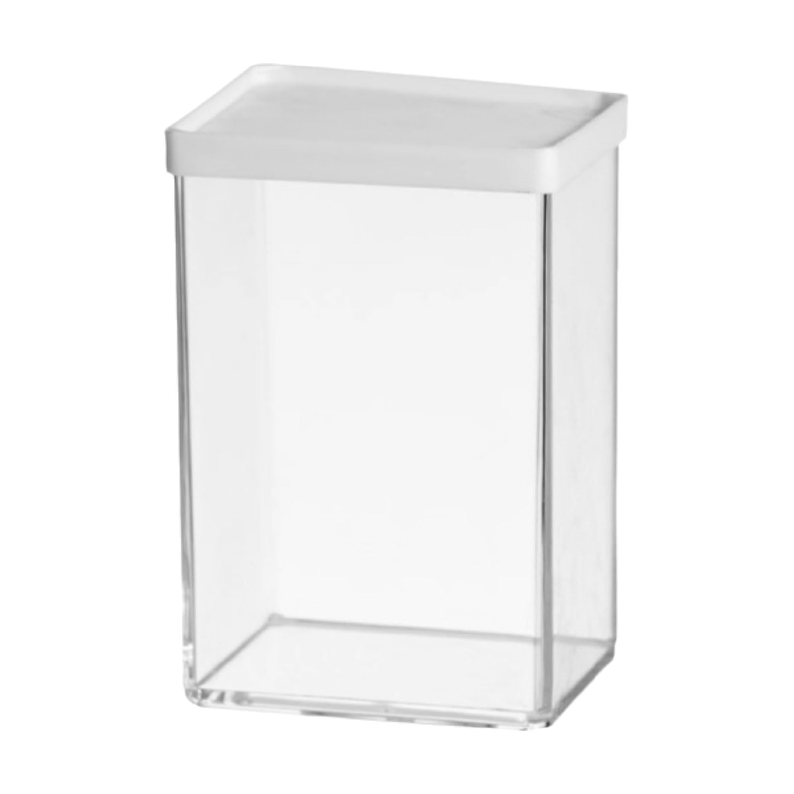 Barattolo di plastica sigillato Barattoli di spezie trasparenti sigillati con coperchi Contenitore quadrato ermetico impilabile(M)