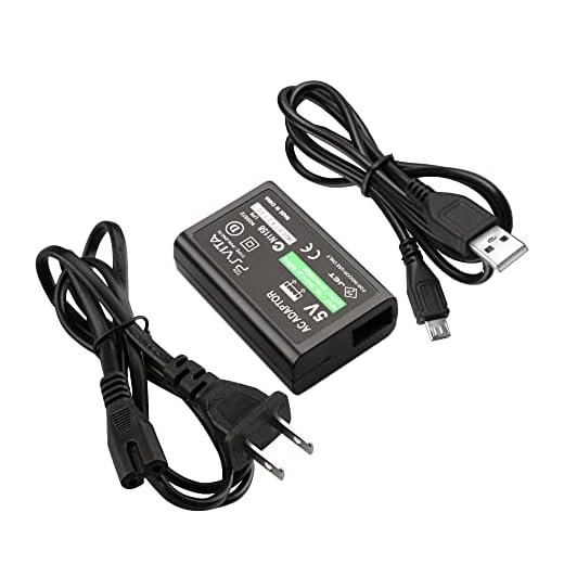 PS Vita Charger, AC Adapter Wall Charger Compatible with Sony Playstation Vita 2000 (Only Compatible with PSV 2000)