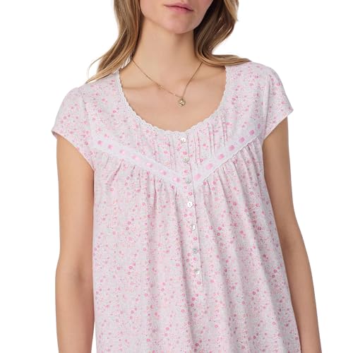 Eileen West Sleepwear & Loungewear for Women - Jersey Knit Collection - 100% Cotton Lightweight Sleeveless Short Nightgown4