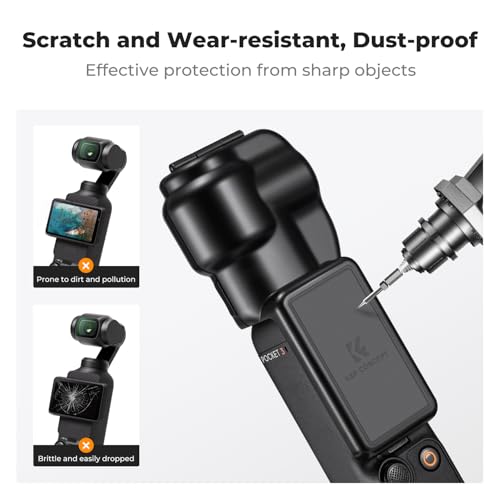 Image of K&F Concept Protective Cover Case for DJI Osmo Pocket 3, Gimbal Screen Protector Lens Guard, Plastic Case Pocket 3 Accessories