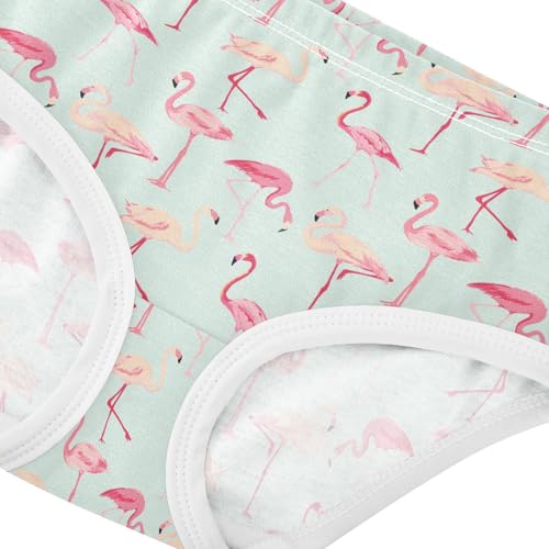 Girls Underwear Soft Cotton Flamingos Kids Panties in Sizes 2/3t, 4t, 5t, 6 and 84