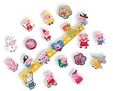 Cute Jibbitz Shoe Charms PVC Plug by Nenistore| Accessories for Croc Shoes & Bracelet Wristband Party Gifts | Set of 7 pcs & 01 Silicone Wristband 7 Inches