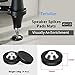 Tertullus 4 Pcs Speaker Spike Floor Protectors Silver, High End HiFi Spikes Pads Absorbers Protection Vibration Absorbers Pads Damper Washers for Spikes (49x13mm, Washer)