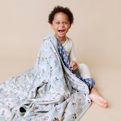 Image of Copper Pearl Jumbo 3-Layer Baby Blanket: Soft Baby Quilts for Boys and Girls | Breathable, Cozy, Toddler Blanket | Baby Quilt for Newborns | 46x46 Premium Polyester /Rayon | Mickey Mouse & Friends