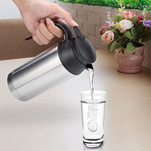 Tetera eléctrica portátil 12V acero 750ml para auto miniatura 4