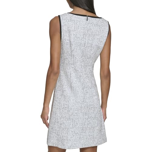 KARL LAGERFELD Women's Sleeveless V-Neck Bow A-line Mini Dress4