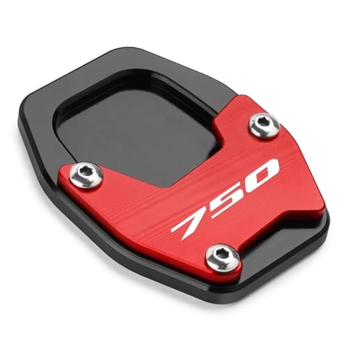 XADV 750 NC750X Forza750 NSS750 2021-2026 2025 �I�[�g�o�C CNC �L�b�N�X�^���h�T�C�h�X�^���h�g���p�b�h�����L�΂��v���[�g(Red)