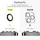 SPARIN 4 Stück für iPhone 14 Pro/iPhone 14 Pro Max Kameraschutz, 9H Härte Glas Kamera Schutz Protector HD-Klarheit, Schwarz