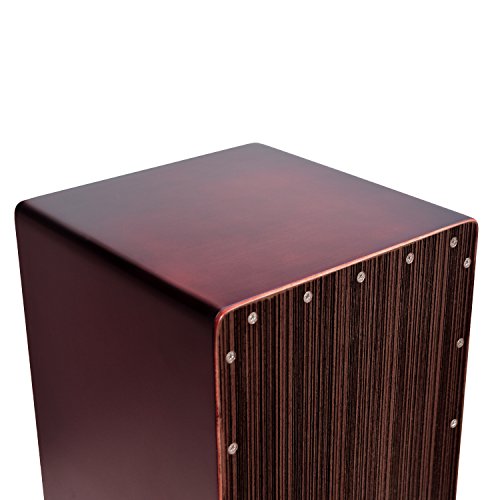 Sawtooth Ebony Cajon Percussion Box, Compact Size
