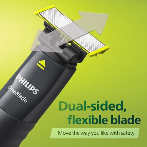 PHILIPS Store Philips One Blade Face Hybrid Trimmer & Shaver QP1424/10 - Image 6