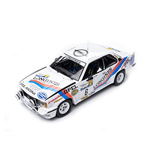 RKHAIDI Miniature Alloy Car Model 1 18 For Opel Ascona 400 WRC No. 6 Rally Car Alloy Car Model Adult Collection Gift Copy Crafts Top Holiday Toys