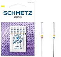 SCHMETZ | 5 Nähmaschinennadeln | Stretch | 130/705 H-S | Nadeldicke 75/11-90/14 | auf jeder gängigen Haushaltsnähmaschine einsetzbar