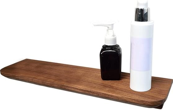 Exquisite Bathroom Shelves Floating Wood, Creative Wall Shelf for Bedroom, for Decor Living Room, Entrance Decoration Display Stand, Bathroom Wall Storage Rack Color 24 * 7 * 4inch