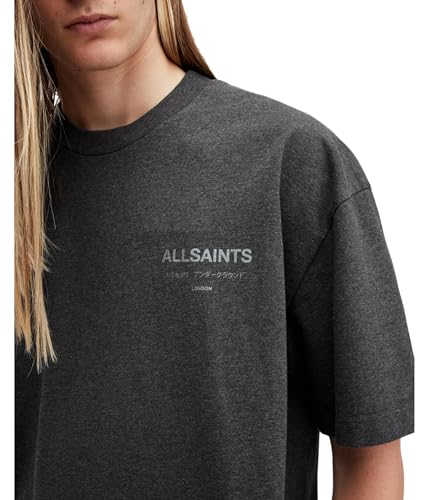 Image of AllSaints Men's Underground Oversized Short Sleeve Crew Neck Shirt