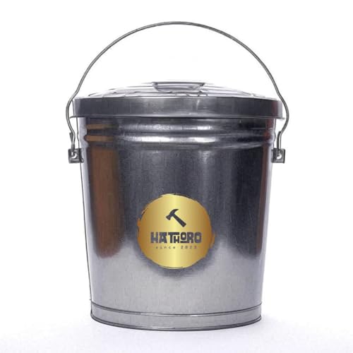 Caneca de basura de acero galvanizado 10 galones