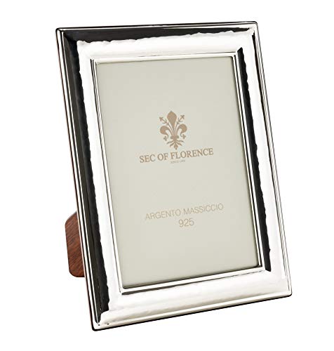 Marco De Fotos De Plata De Ley 925 Con Sello De Madera De Caoba 7200 9x13 Marco De Fotos De Plata De Ley 925 Con Sello De Madera De Caoba 7200 9x13