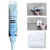 MUSTBEST Grout Repair Kit (Anthracite 8.8 Oz-250 Gr), Four Way Use, Repair, Renew, Repaint, Fill The Gaps, Fast Drying, Odorless, Waterproof And Pre-Mixed Grout Pen For Shower, Kitchen, Pool, Bathroom