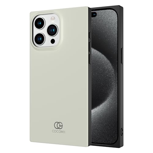 Coque iPhone 13 Pro carrée MagSafe mate blanche Cocomii