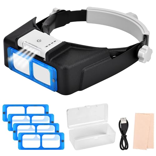 Loupe de précision rechargeable pour travail rapproché et couture