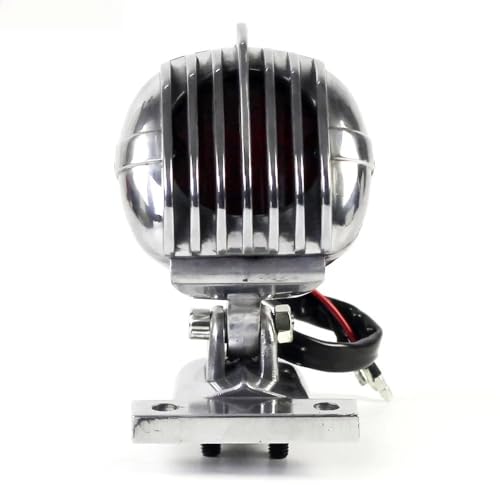 Feu arrière de moto avec feu stop et microphone pour custom Bobber style vintage - 3