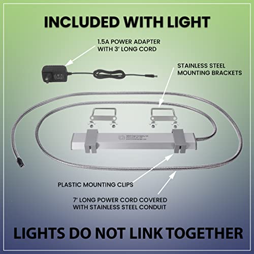 image for M&M Cage Company - Bird Cage Light with Chew Guard - Full Spectrum LED