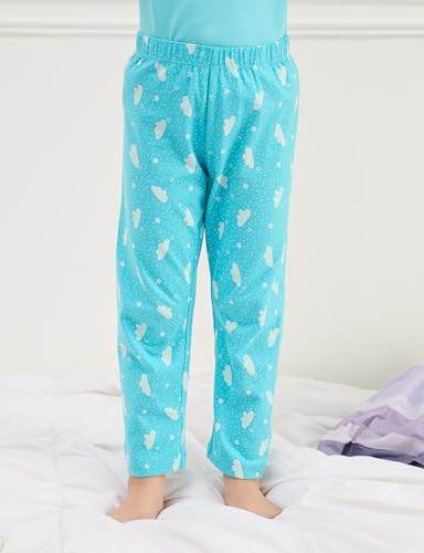 Image of Amazon Brand - Symbol Girls Night Dress | 100% Cotton T-Shirt & Pajama Set | Full Sleeves | Age 2-12 Years