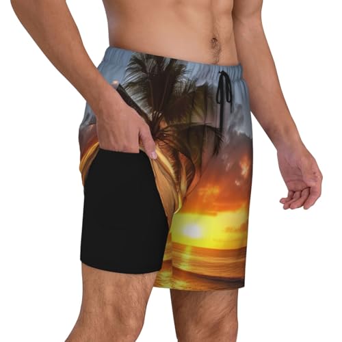 Short de bain pour homme fini l'humidité avec le séchage rapide de plage
