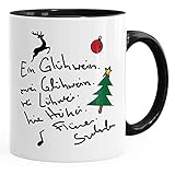weihnachtsmarkt tassen sammlung Ein Glühwein, swei Glühwein, Rei Lühwei, hie Hühei, Flünei, Snlwn... So zählt man sich hocherfreut durch die Weihnachtszeit! Mit dieser lustigen Glühwein-Tasse von Moonworks sorgst du sicher für einige Lacher!
