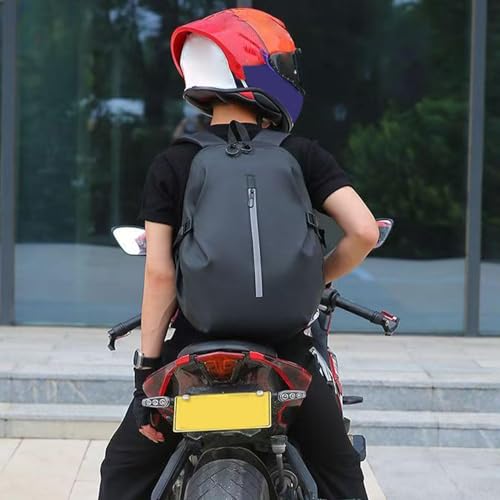 Sac à dos de casque de moto imperméable et grand format pour aventures et sport
