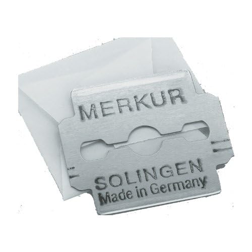 MERKUR 920 Callus Shaver Blades, Carbon Steel Foot Care Replacement Blades, Ultra-Sharp & Hygienic, Fits MERKUR 923 Callus Shaver, Made in Germany, Pack of 100