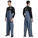 NAVIS MARINE Men's Waterproof Workwear Bib Overalls - Heavy Duty Stretchable Rain Bibs for Fishing & Outdoor Work(Navy,X-Large)