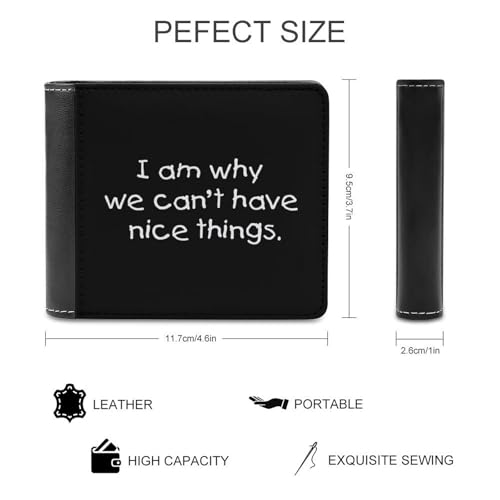 Can'T Have Nice Things Fashion Bifold Wallets for Men Women Slim & Thin Credit Card Holder Wallet Purse2