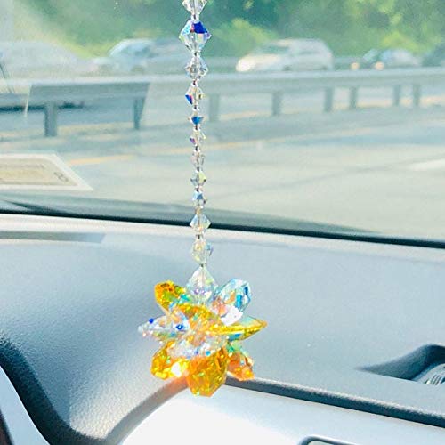 GA Glass Crystal Car Hanging Suncatcher Beautiful Super Sparkling K9 Crystal A15-image-29