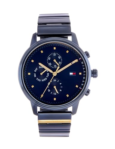 Tommy Hilfiger Quartz Multifunction Blue Dial Metal Strap Watch for Women-NETH1781893