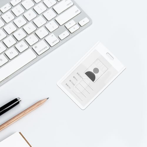 Funda de tarjeta transparente para escuela y trabajo, porta identificaciones rígido BETOOKY 6