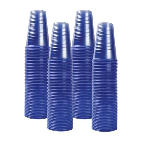 CHEF ROYALE 7oz Blue Plastic Cups - 100 Pack Cover