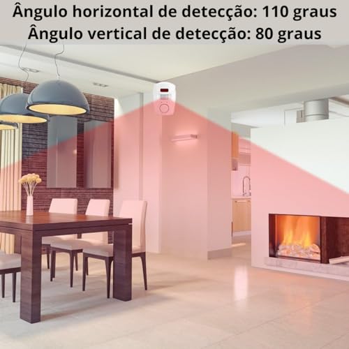 Alarme residencial Sem Fio Com Sensor De Presença e Controle Remoto