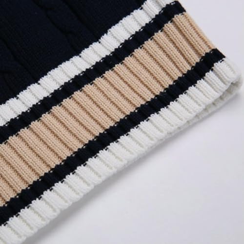 Mens Thick V-Neck Sleeveless Vest Sweater Knitting Tops Sweater4