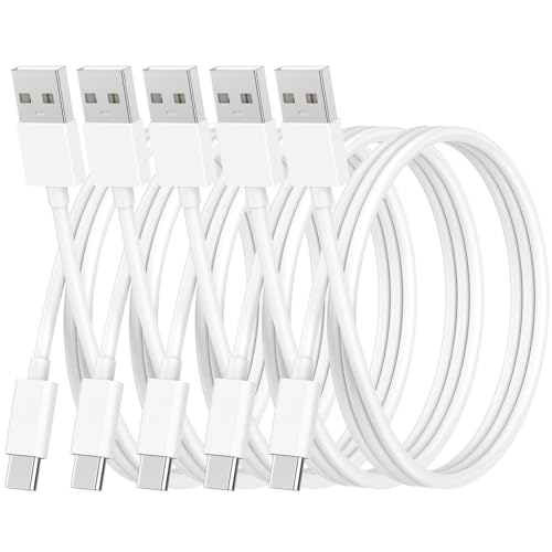 Car Carplay Cable for iPhone 16 Pro Max, 5 Pack [MFi Certified] 60W USB A to USB C Woven Fast Charging Cable Car Charger Cord Compatible for iPhone 16/16 Plus/16 Pro/16 Pro Max/15/15 Pro/15 Pro Max