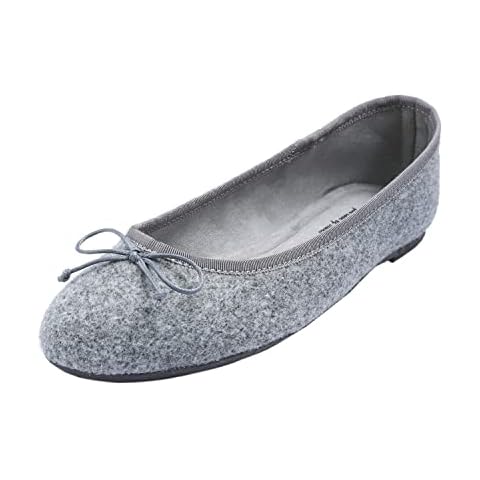 Feversole Ballerina de Lana Sintética con Cojín de Memory Foam para Mujer Cover