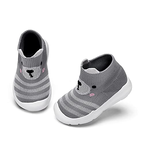 Engtoy Baby Sock Shoes Baby Walking Shoes Infant Non-Slip Breathable Slippers with Soft Rubber Sole Baby Boys Girls Slip On Sneakers